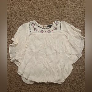 flowy white fancy top